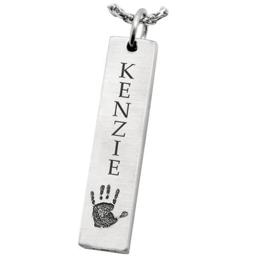 Handprint Bar Pendant Keepsakes